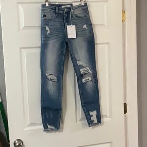 Distressed Blue Jeans for Women